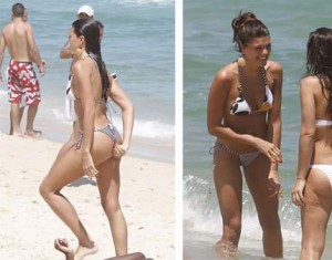Flagra – Daniella Sarahyba Pára a Praia de Ipanema