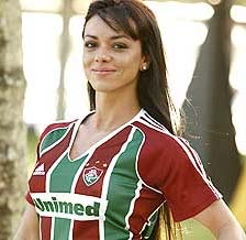 Agatha Pereira como Musa do Fluminense