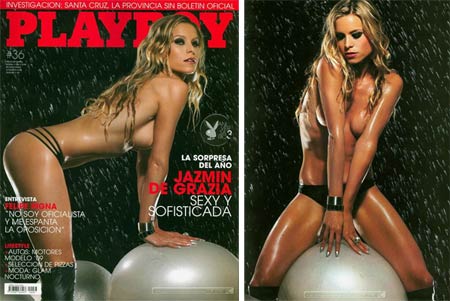 Jazmin de Grazia, capa da Playboy Argentina de Dezembro