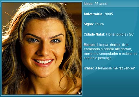 Mirella Santos - Participande do Reality show A Fazenda