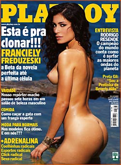 Franciely Freduzeski foi capa da Playboy de julho de 2002