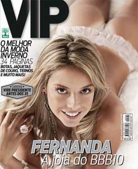 Capa da Revista VIP com Fernanda do BBB