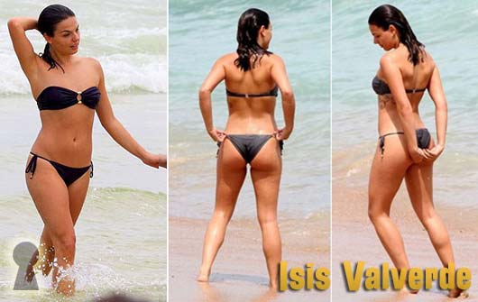 Isis Valverde de Biquini na Praia