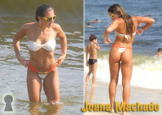 Joana Machado de Biquini na Praia