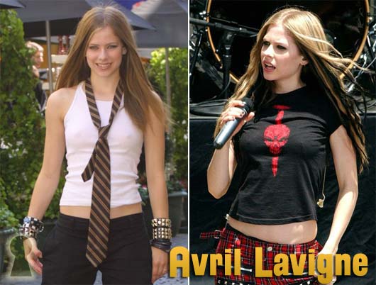 Fotos de Avril Lavigne com Faróis Acesos