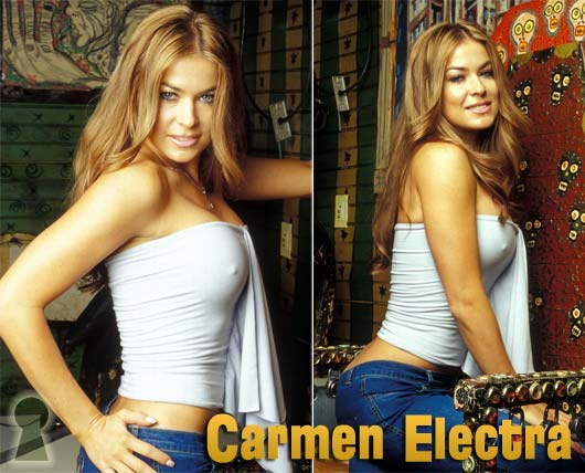 Fotos de Carmen Electra com Faróis Acesos