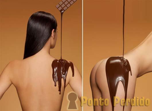 Fotos de Mulheres Gostosas cobertas de Chocolate