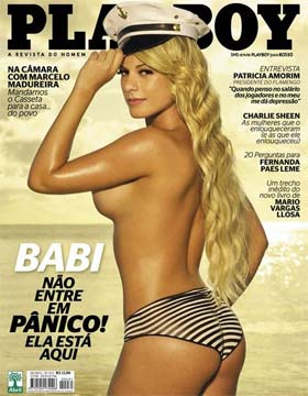A Panicat Babi Rossi na Revista Playboy de Abril