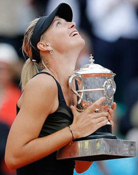 Maria Sharapova é Campeã de Roland Garros