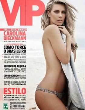 Carolina Dieckmann na Capa da Revista VIP