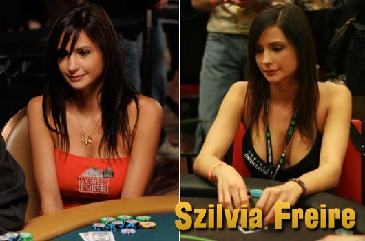 Lindas Jogadoras de Poker Szilvia Freire